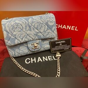 Light Blue Luxury Logo Bag Crossbody with Dust Bag and Card Premium Quality